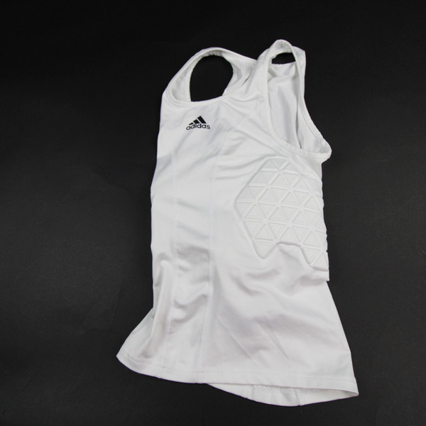 adidas Techfit Padded Compression Top Men's White New with Tags Multiple Sizes TOPS-145003