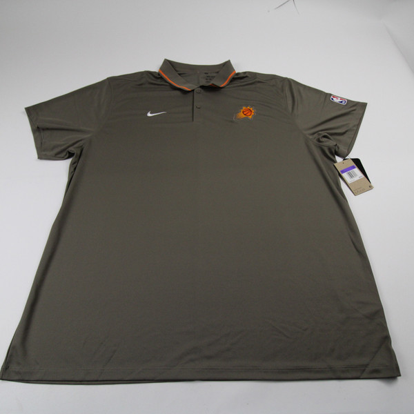 Phoenix Suns Nike NBA Authentics Polo Men's Pewter New 3XL-TOPS-144779
