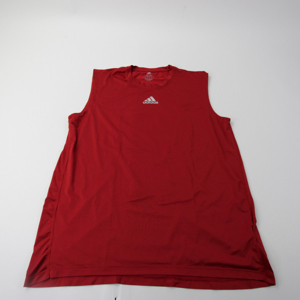 adidas Techfit Compression Top Men's Red Used XL-TOPS-144931