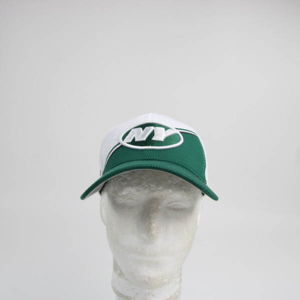 New York Jets New Era 39thirty Fitted Hat Men's Green Used Multiple Sizes HATS-013471