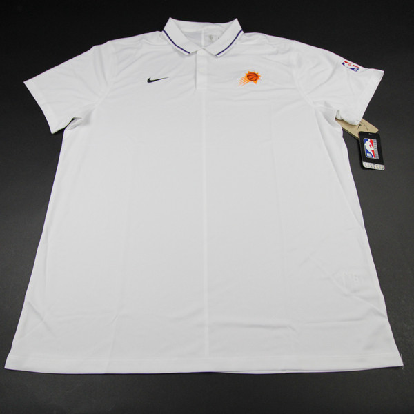 Phoenix Suns Nike NBA Authentics Polo Men's White New XLT-TOPS-145179