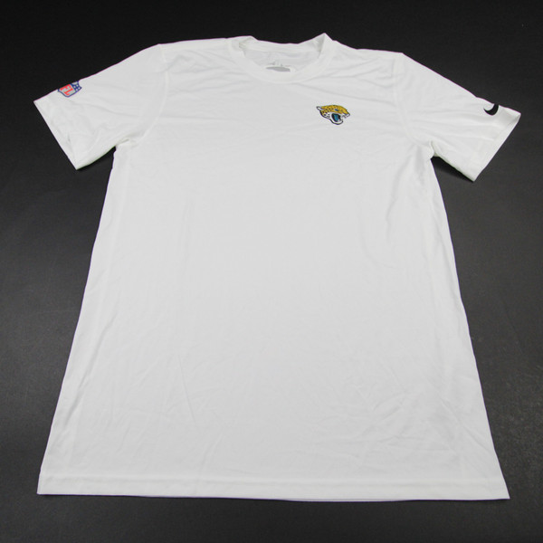 Jacksonville Jaguars Nike NFL On Field Nike Tee Short Sleeve Shirt Men's Used White-TOPS-145348
