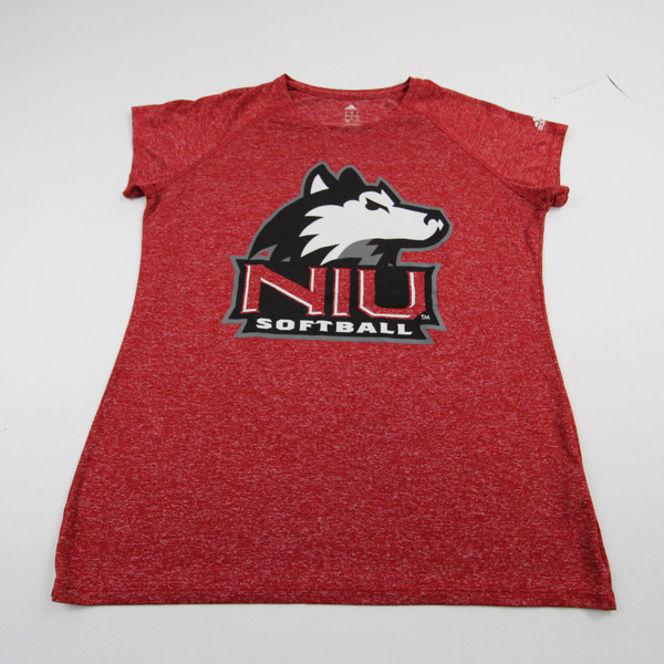 NIU Huskies adidas Short Sleeve Shirt Women's Red New without Tags S TOPS-145690