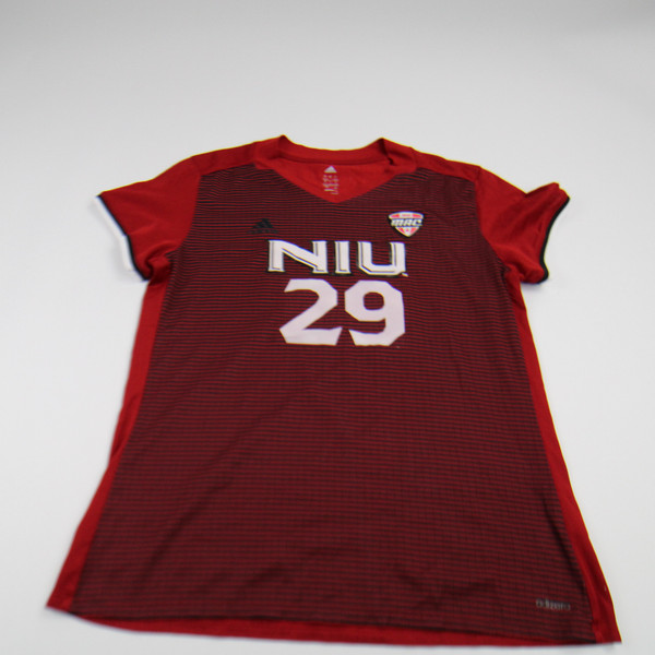 NIU Huskies adidas Practice Jersey - Soccer Women's Red New without Tags L JRSY-008596