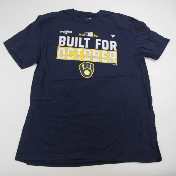 Milwaukee Brewers Fanatics Short Sleeve Shirt Men's Multiple Sizes TOPS-146343
