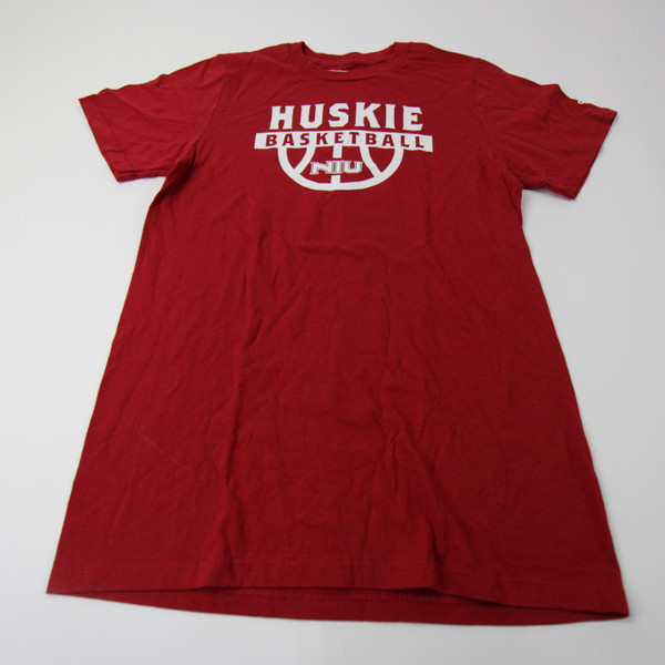 NIU Huskies adidas Short Sleeve Shirt Men's Red New S-TOPS-146176