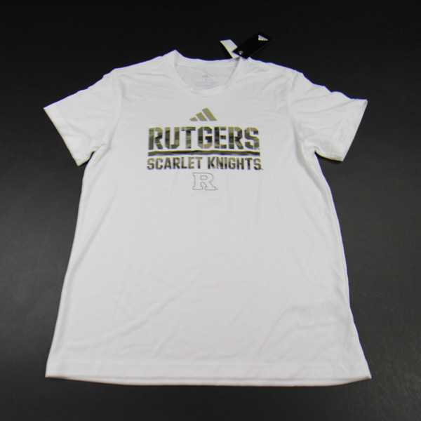 Rutgers Scarlet Knights adidas Short Sleeve Shirt Women's New with Tags S TOPS-145823