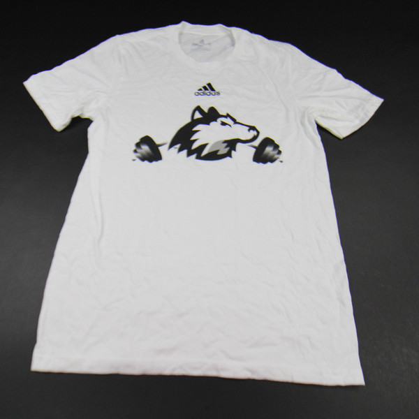 NIU Huskies adidas Short Sleeve Shirt Men's White New without Tags S TOPS-145875