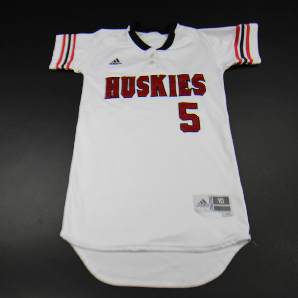 NIU Huskies adidas Game Jersey - Other Women's White Used 10-JRSY-008639