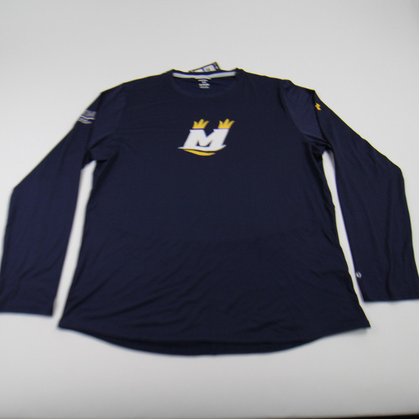Memphis Showboats Under Armour Long Sleeve Shirt Men's Navy New XL-TOPS-146240