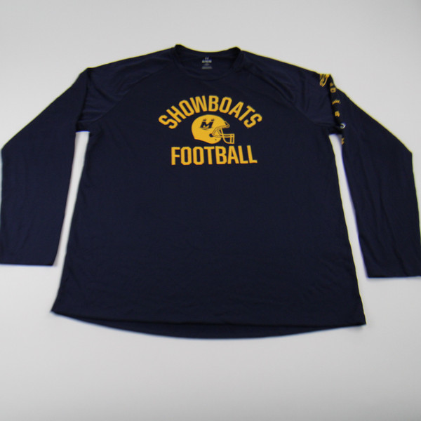 Memphis Showboats Under Armour Long Sleeve Shirt Men's Navy Used XL-TOPS-146256