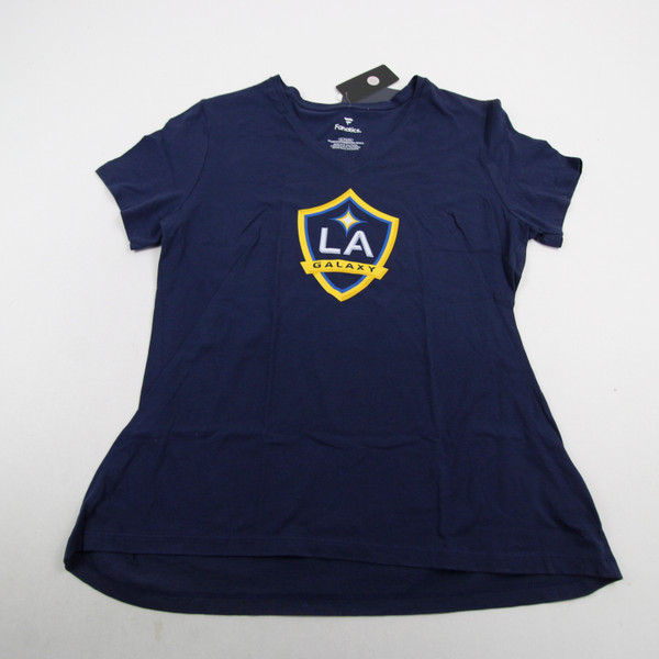 LA Galaxy Fanatics Short Sleeve Shirt Women's Navy Used XL-TOPS-146847