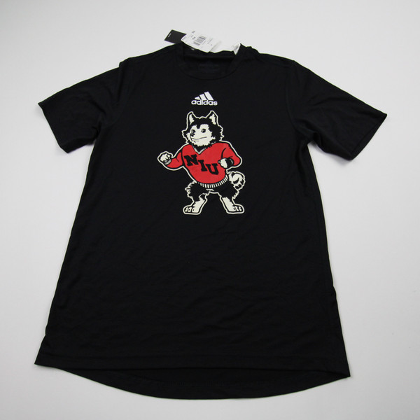 NIU Huskies adidas Short Sleeve Shirt Women's Black New XS-TOPS-146666