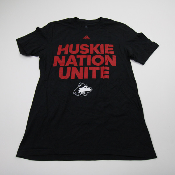 NIU Huskies adidas Short Sleeve Shirt Men's Black New-TOPS-146649