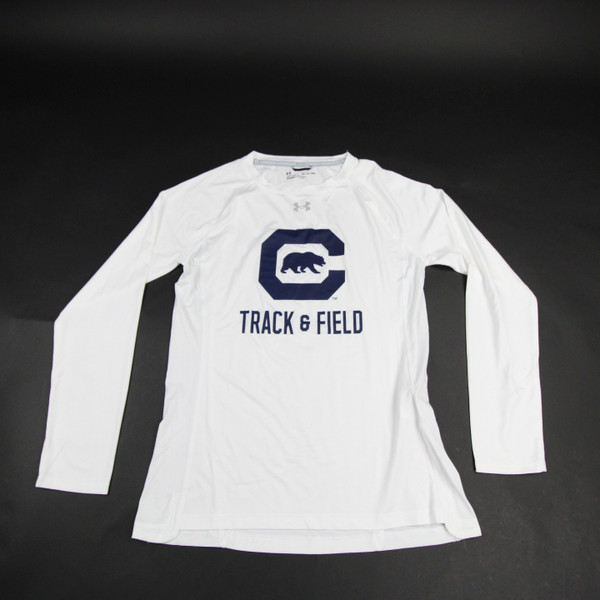 California Golden Bears Under Armour Long Sleeve Shirt Women's Used White/Blue-TOPS-147066
