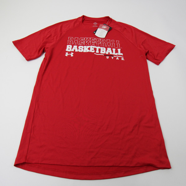 Utah Utes Under Armour Short Sleeve Shirt Men's Red New-TOPS-146947