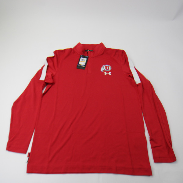 Utah Utes Under Armour Pullover Men's Red New with Tags Multiple Sizes TOPS-146934