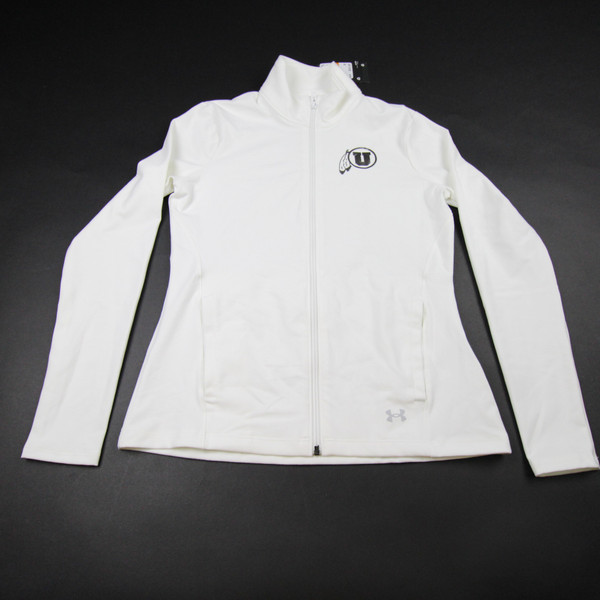 Utah Utes Under Armour Jacket Women's White New with Tags Multiple Sizes TOPS-146929