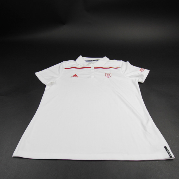 Bradley Braves adidas Climalite Polo Women's White New L-TOPS-147542