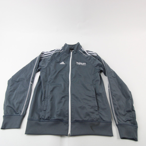 Bradley Braves adidas Jacket Men's Gray Used Multiple Sizes TOPS-147843