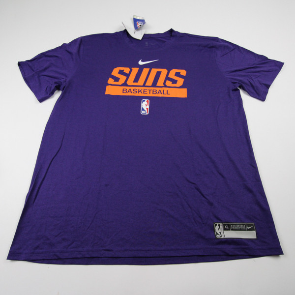 Phoenix Suns Nike NBA Authentics Dri-Fit Short Sleeve Shirt Men's Purple New-TOPS-147499