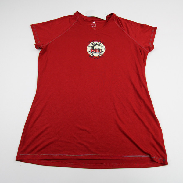 NIU Huskies adidas Short Sleeve Shirt Women's Red New with Tags Multiple Sizes TOPS-147433