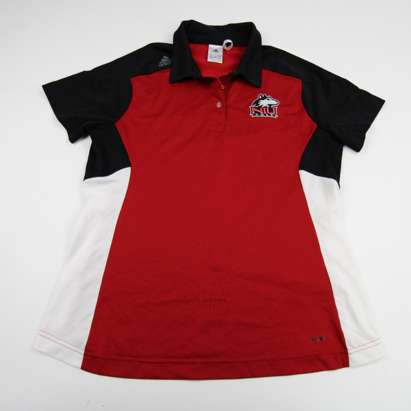 NIU Huskies adidas Polo Women's Red Used L TOPS-147438