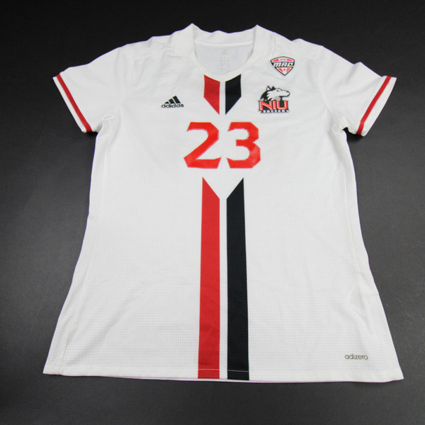 NIU Huskies adidas Game Jersey - Soccer Women's White Used M JRSY-008723