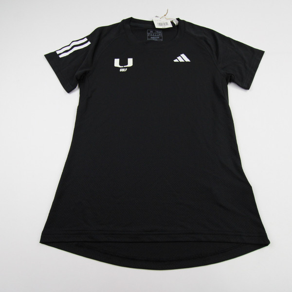 Miami Hurricanes adidas Aeroready Short Sleeve Shirt Women's New with Tags XS TOPS-147757