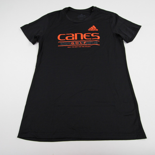 Miami Hurricanes adidas Aeroready Short Sleeve Shirt Women's New without Tags M TOPS-147768