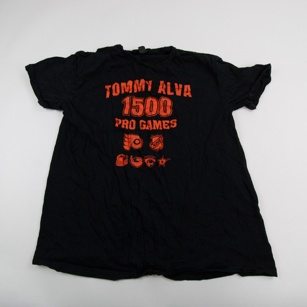 Philadelphia Flyers Gildan Short Sleeve Shirt Men's Black Used-TOPS-148275