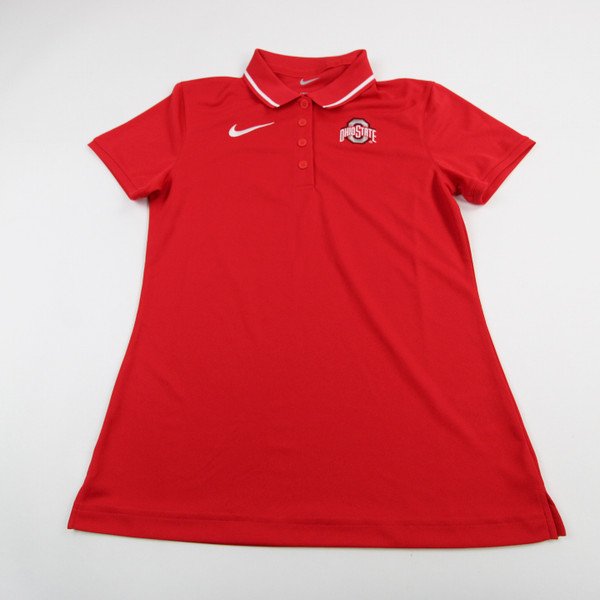 Ohio State Buckeyes Nike Polo Women's Red Used Multiple Sizes TOPS-148425