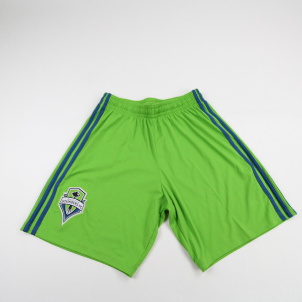 Seattle Sounders FC adidas Game Shorts Men's Lime Green Used M-SHOR-032246