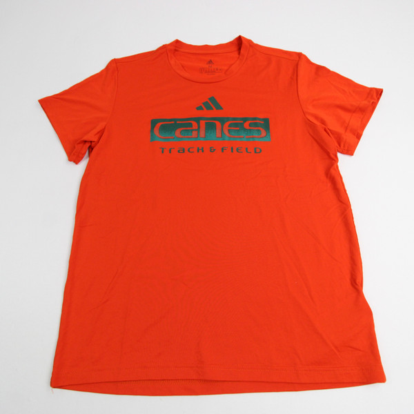 Miami Hurricanes adidas Short Sleeve Shirt Women's Multiple Sizes TOPS-148952