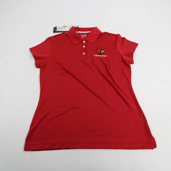 Louisville Cardinals adidas Climacool Polo Women's Red New with Tags S TOPS-149251