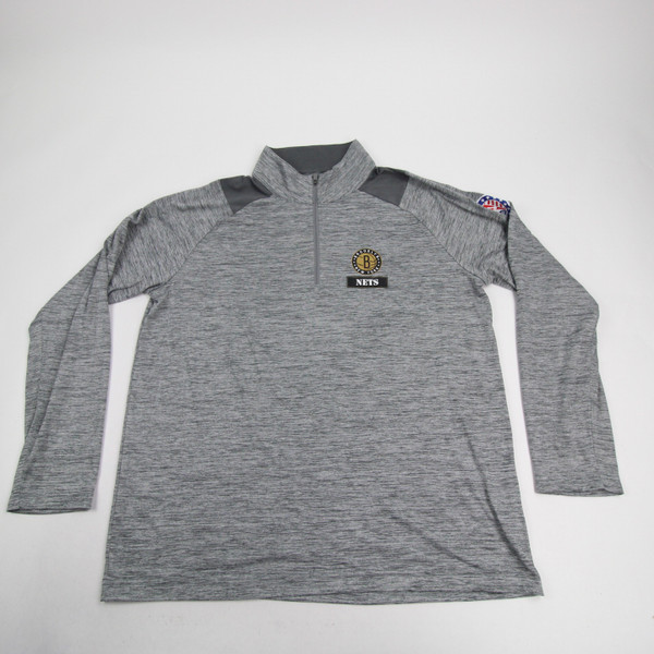 Brooklyn Nets Fanatics Pullover Men's Gray/Heather Used XL-TOPS-149321