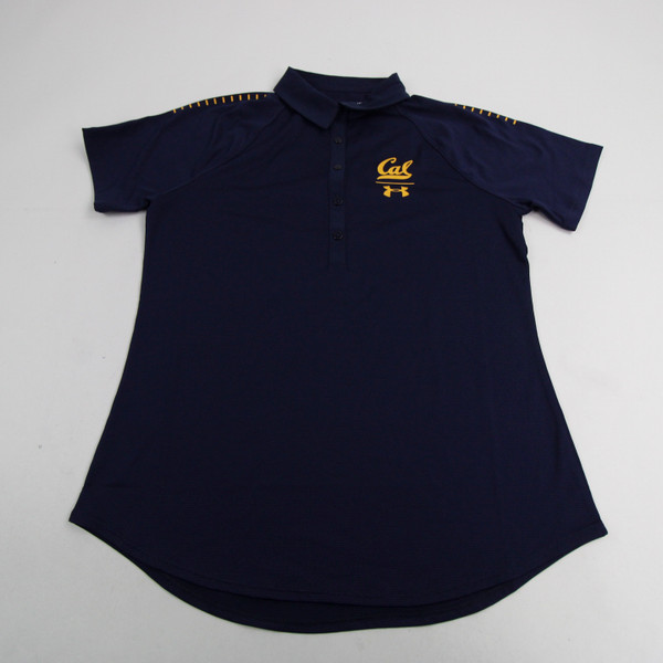 California Golden Bears Under Armour HeatGear Polo Women's Navy Used S TOPS-149328