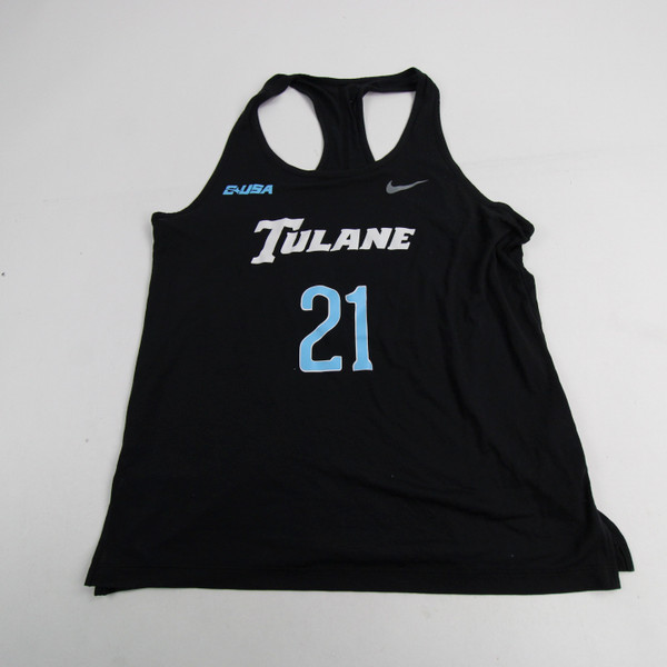 Tulane Green Wave Nike Dri-Fit Sleeveless Shirt Women's Used Multiple Sizes TOPS-149329