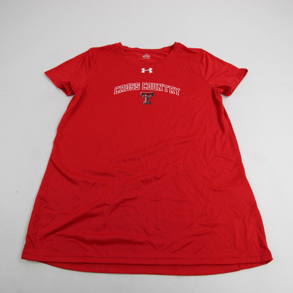 Texas Tech Red Raiders Under Armour Short Sleeve Shirt Men's Red Used M TOPS-149343