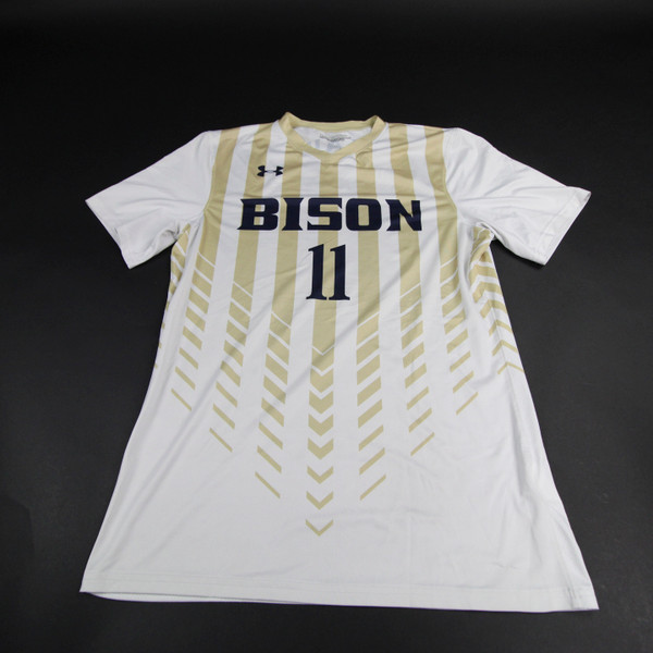 Gallaudat Bison Under Armour Practice Jersey - Soccer Men's White Used-JRSY-008835