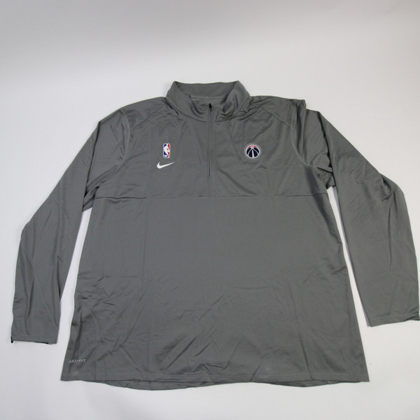 Washington Wizards Nike NBA Authentics Pullover Men's Gray New 3XL-TOPS-149380