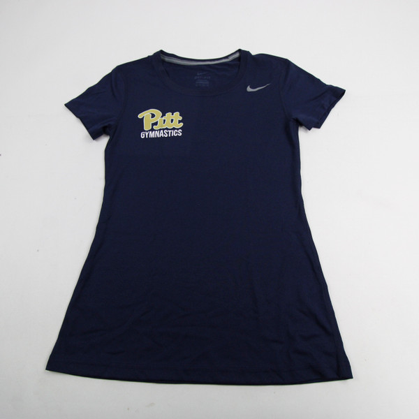 Pittsburgh Panthers Nike Dri-Fit Short Sleeve Shirt Women's Navy Used XS-TOPS-149383