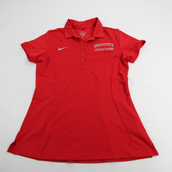 Ohio State Buckeyes Nike Dri-Fit Polo Women's Red Used M TOPS-149386
