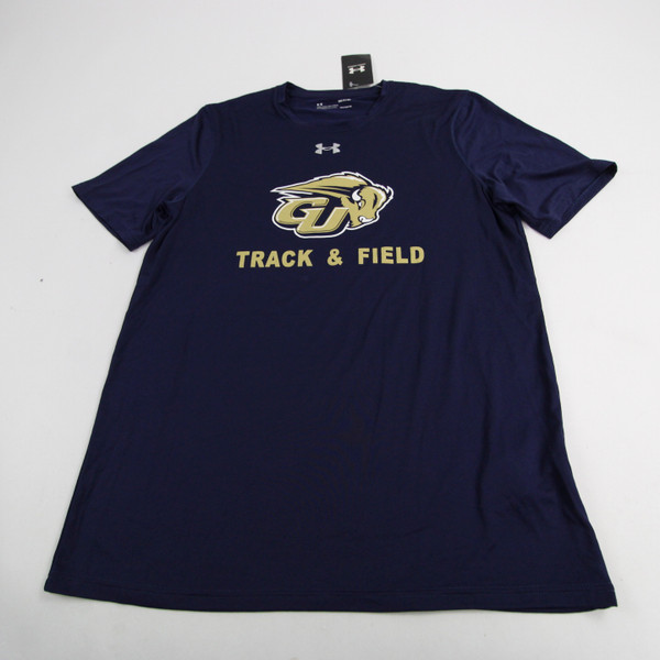 Gallaudat Bison Under Armour Short Sleeve Shirt Women's Navy New with Tags S TOPS-149497