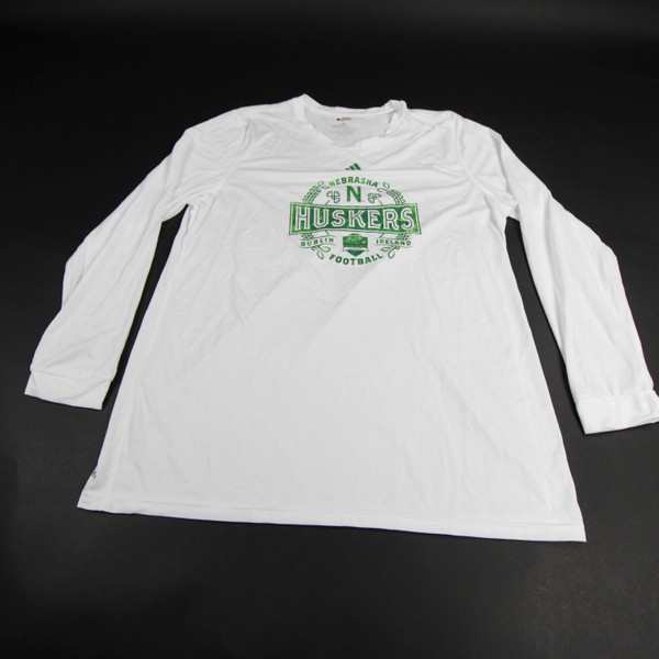 Nebraska Cornhuskers adidas Creator Long Sleeve Shirt Men's Used Multiple Sizes TOPS-149614