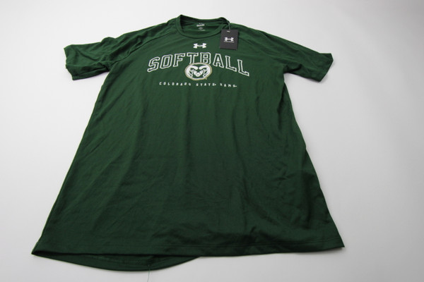 CSU Rams Under Armour Short Sleeve Shirt Men's Green New S-TOPS-149726