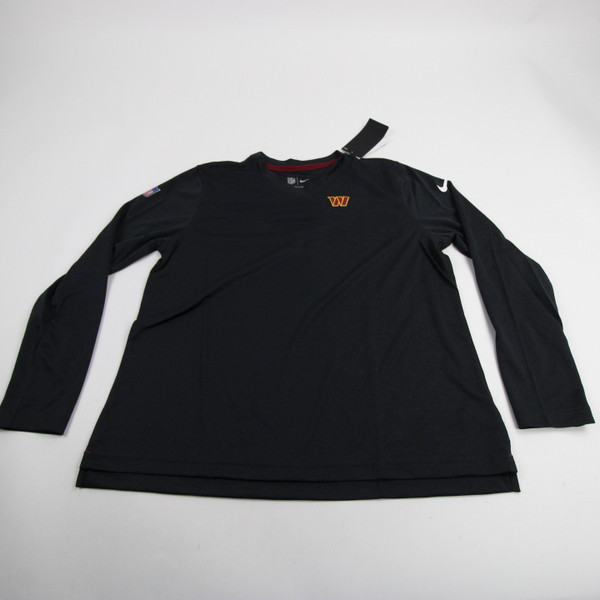 Washington Commanders Nike NFL On Field Dri-Fit Long Sleeve Shirt Women's New Dark Gray XS-TOPS-149926