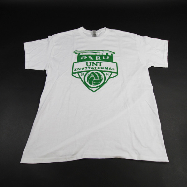 Gildan Dry Blend Short Sleeve Shirt Men's White Used L TOPS-149935