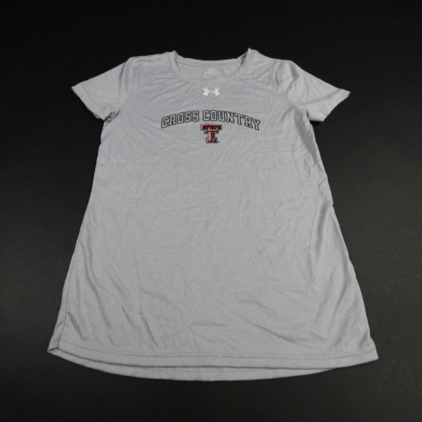 Texas Tech Red Raiders Under Armour Short Sleeve Shirt Women's Gray Used XS TOPS-149937