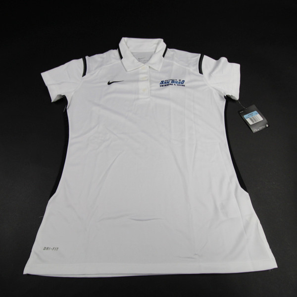 San Diego Toreros Nike Dri-Fit Polo Women's White New with Tags Multiple Sizes TOPS-149969